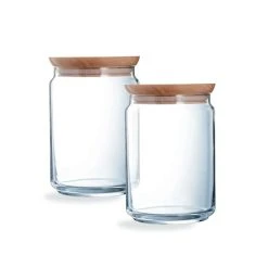 Luminarc Lot De 2 Pots De Conservation 1L