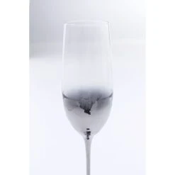 Kare Design Lot De 4 - Flûte à Champagne En Verre Argenté 6 Kare Design Lot De 4 - Flûte à Champagne En Verre Argenté -Maisons Du Monde Boutique lot de 4 flute a champagne en verre argente 2