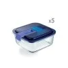 Luminarc Lot De 5 Boites De Conservation Carrées 76cl -Maisons Du Monde Boutique lot de 5 boites de conservation carrees 76cl