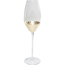 Kare Design Lot De 6 - Flûtes à Champagne En Verre Fond Doré -Maisons Du Monde Boutique lot de 6 flutes a champagne en verre fond dore 2
