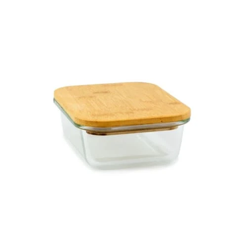 Yoko Design Plat En Verre Avec Couvercle En Bambou 620 Ml 3 Yoko Design Plat En Verre Avec Couvercle En Bambou 620 Ml