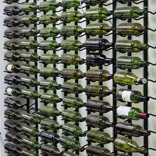 Mobili Rebecca Porte-bouteilles Mural Pour 18 Bouteilles En Métal Noir 4 Mobili Rebecca Porte-bouteilles Mural Pour 18 Bouteilles En Métal Noir – Image 2