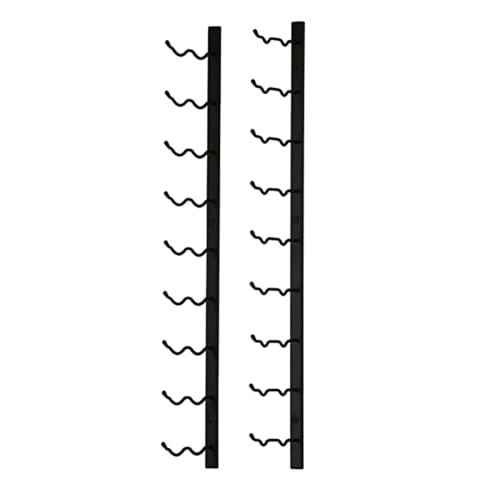 Mobili Rebecca Porte-bouteilles Mural Pour 18 Bouteilles En Métal Noir 3 Mobili Rebecca Porte-bouteilles Mural Pour 18 Bouteilles En Métal Noir