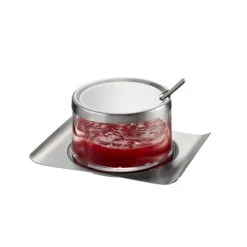 GEFU Pot à Confiture En Verre Argent
