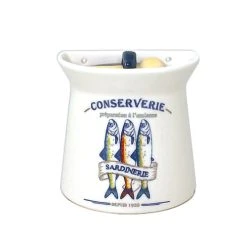 Faye Pot à Sel En Faïence Avec Cuillère En Bois