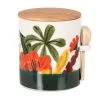 Maisons Du Monde Pot En Bambou Et Grès Imprimé Fleurs Colorées