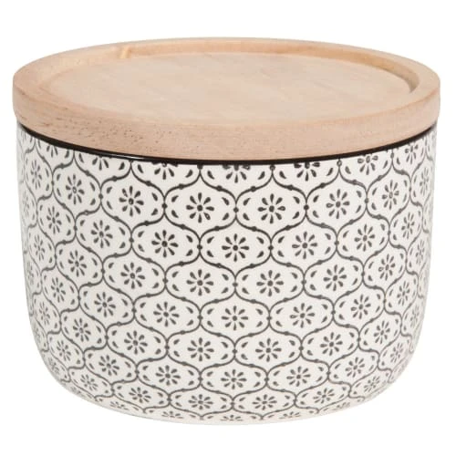 Maisons Du Monde Pot En Grès à Motifs Noirs Et Blancs 3 Maisons Du Monde Pot En Grès à Motifs Noirs Et Blancs