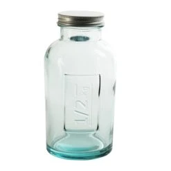 Table Passion Pot En Verre Recyclé 0,5 L Avec Couvercle Vissable Transparent