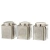 LANADECO Pots à Provision Acier Inoxydable Argent - Lot De 3 -Maisons Du Monde Boutique pots a provision acier inoxydable argent lot de 3