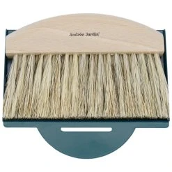 Andree Jardin Ramasse-miettes En Bois De Hêtre Et Fibres Naturelles Bleu Orage