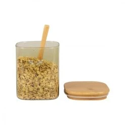 PRESENT TIME Récipient Alimentaire En Verre Lichen Et Bambou H13cm 11 PRESENT TIME Récipient Alimentaire En Verre Lichen Et Bambou H13cm -Maisons Du Monde Boutique recipient alimentaire en verre lichen et bambou h13cm 3