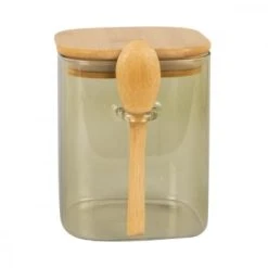 PRESENT TIME Récipient Alimentaire En Verre Marron Et Bambou H13cm 12 PRESENT TIME Récipient Alimentaire En Verre Marron Et Bambou H13cm -Maisons Du Monde Boutique recipient alimentaire en verre lichen et bambou h13cm 5