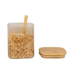 PRESENT TIME Récipient Alimentaire En Verre Marron Et Bambou H13cm 11 PRESENT TIME Récipient Alimentaire En Verre Marron Et Bambou H13cm -Maisons Du Monde Boutique recipient alimentaire en verre marron et bambou h13cm 4