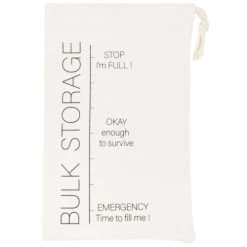 Maisons Du Monde Sac à Vrac En Coton écru Imprimé Noir - Lot De 6