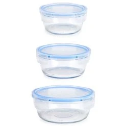 Wadiga Set De 3 Boîtes De Conservation Rondes En Verre Hermétiques -Maisons Du Monde Boutique set de 3 boites de conservation rondes en verre hermetiques 2