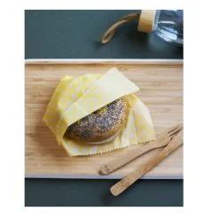 PEBBLY Set De 3 Feuilles D'emballage Alimentaire à La Cire D'abeille -Maisons Du Monde Boutique set de 3 feuilles d emballage alimentaire a la cire d abeille 3