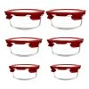 Menastyl Set De 6 Boîtes Hermétiques Rondes En Verre Avec Couvercle -Maisons Du Monde Boutique set de 6 boites hermetiques rondes en verre avec couvercle