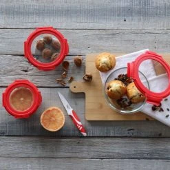 Menastyl Set De 6 Boîtes Hermétiques Rondes En Verre Avec Couvercle -Maisons Du Monde Boutique set de 6 boites hermetiques rondes en verre avec couvercle 2
