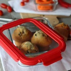 Menastyl Set De 8 Boîtes Hermétiques Rectangle En Verre Avec Couvercle -Maisons Du Monde Boutique set de 8 boites hermetiques rectangle en verre avec couvercle 2